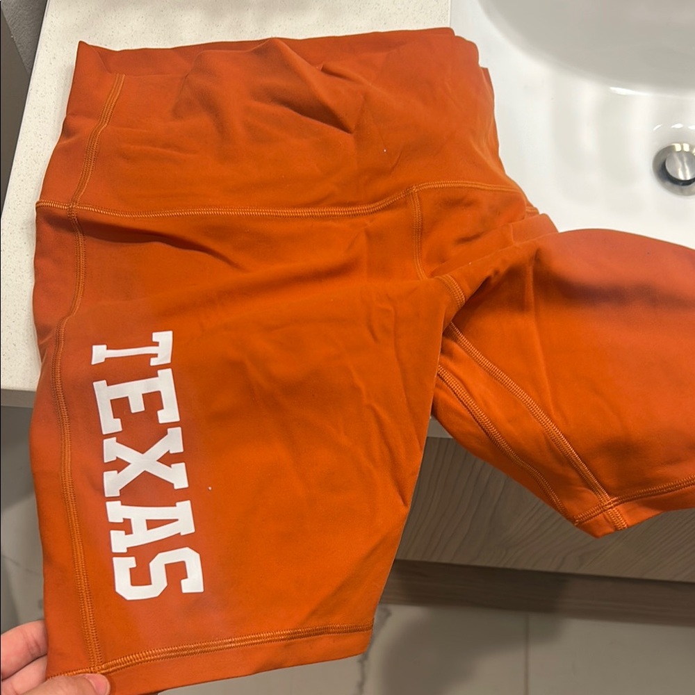 lululemon athletica Orange Athletic Shorts